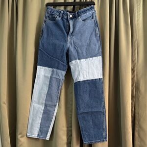 Hollister Blue Patchwork Denim Jeans